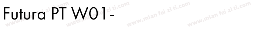 Futura PT W01字体转换